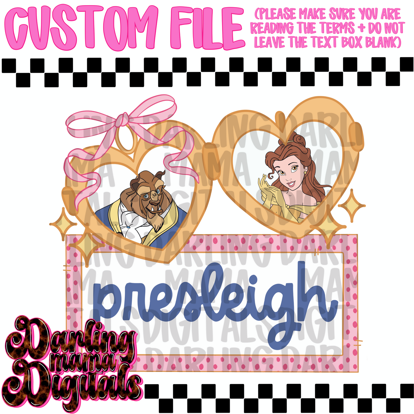 Custom beauty and beast