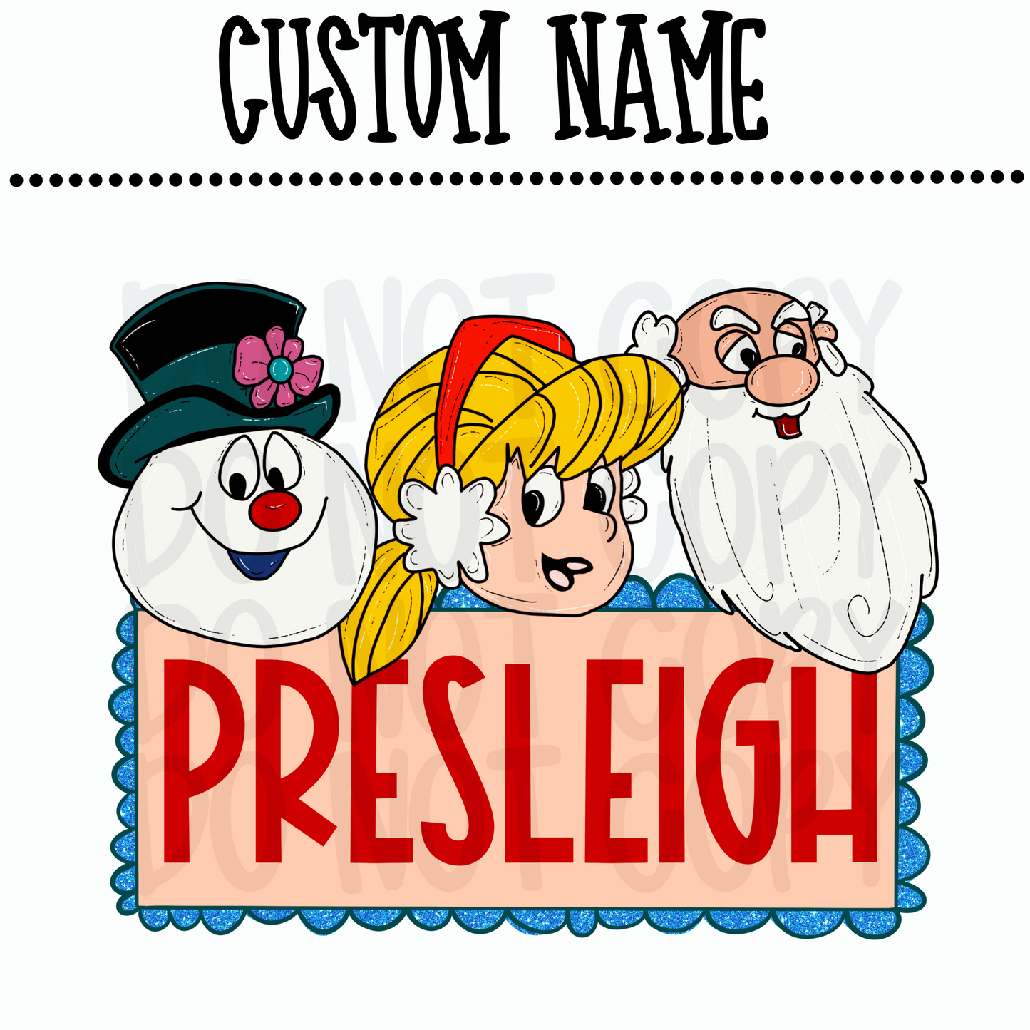 Custom Girl Frosty Name