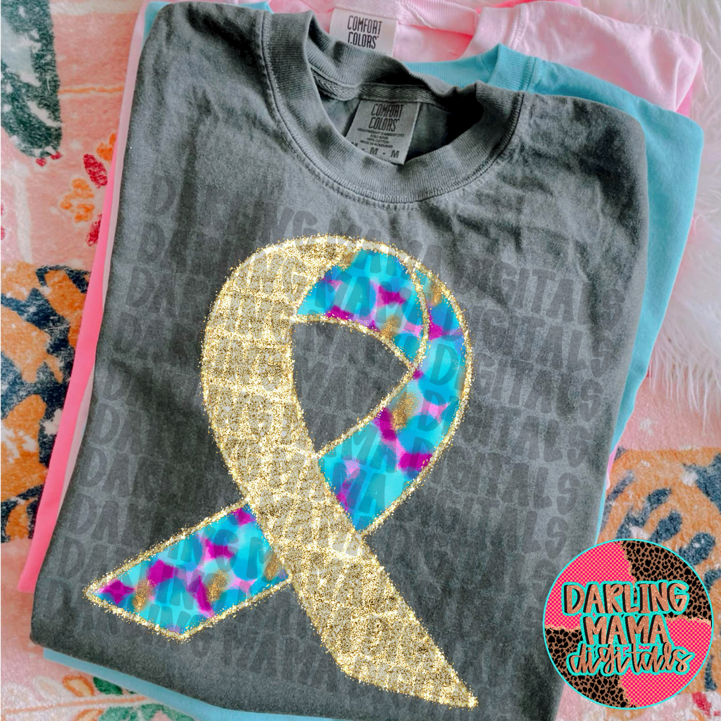 Hand Painted Suicide Awareness Ribbon