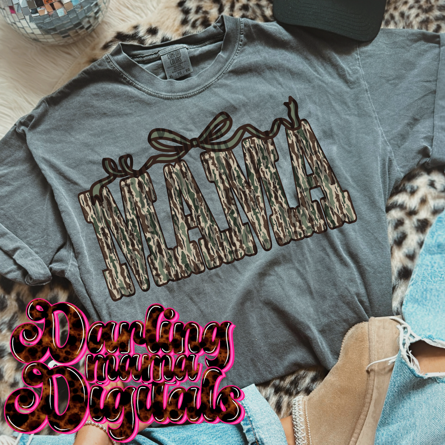Line Camo Bow Mama