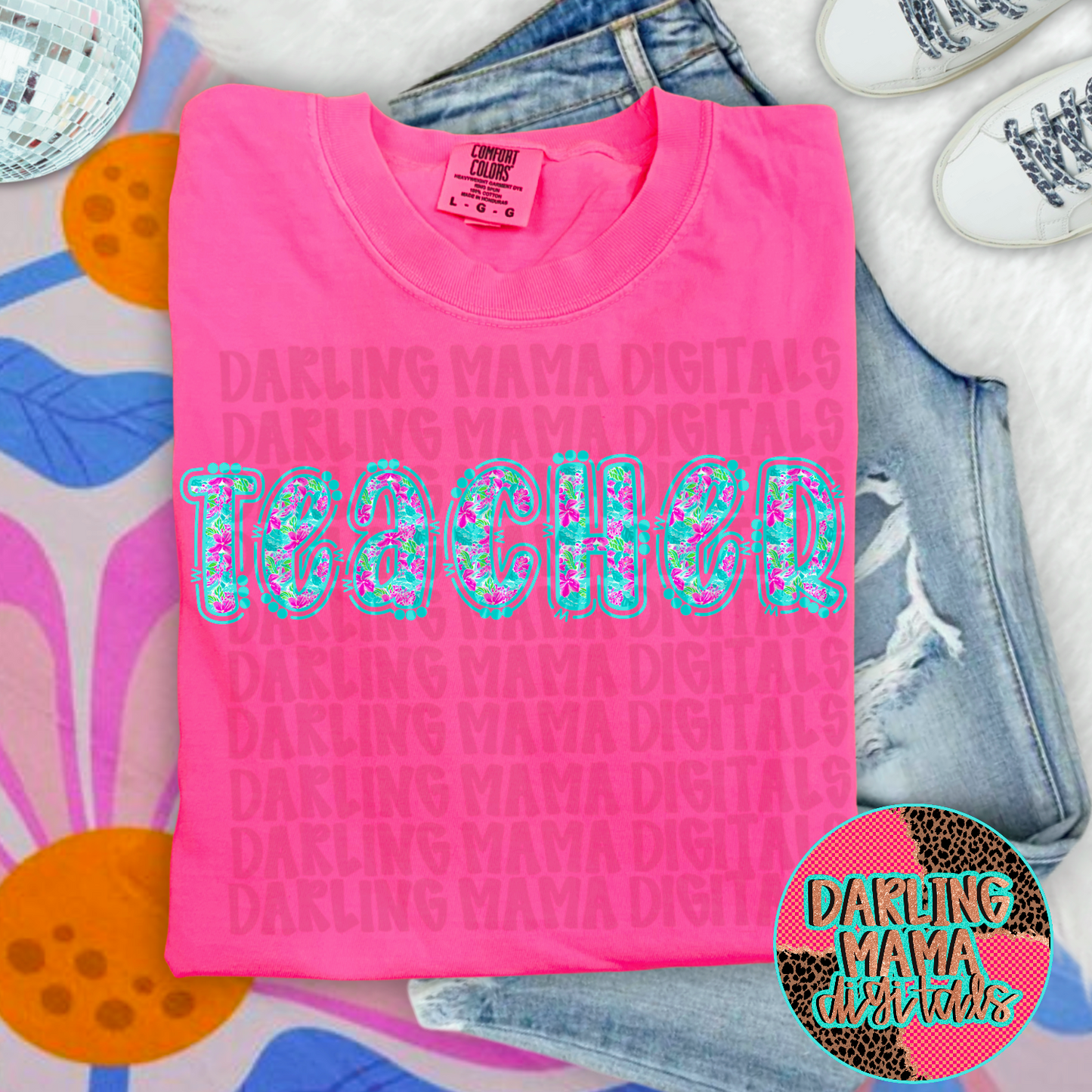 Bright Paisley Doodle Teacher