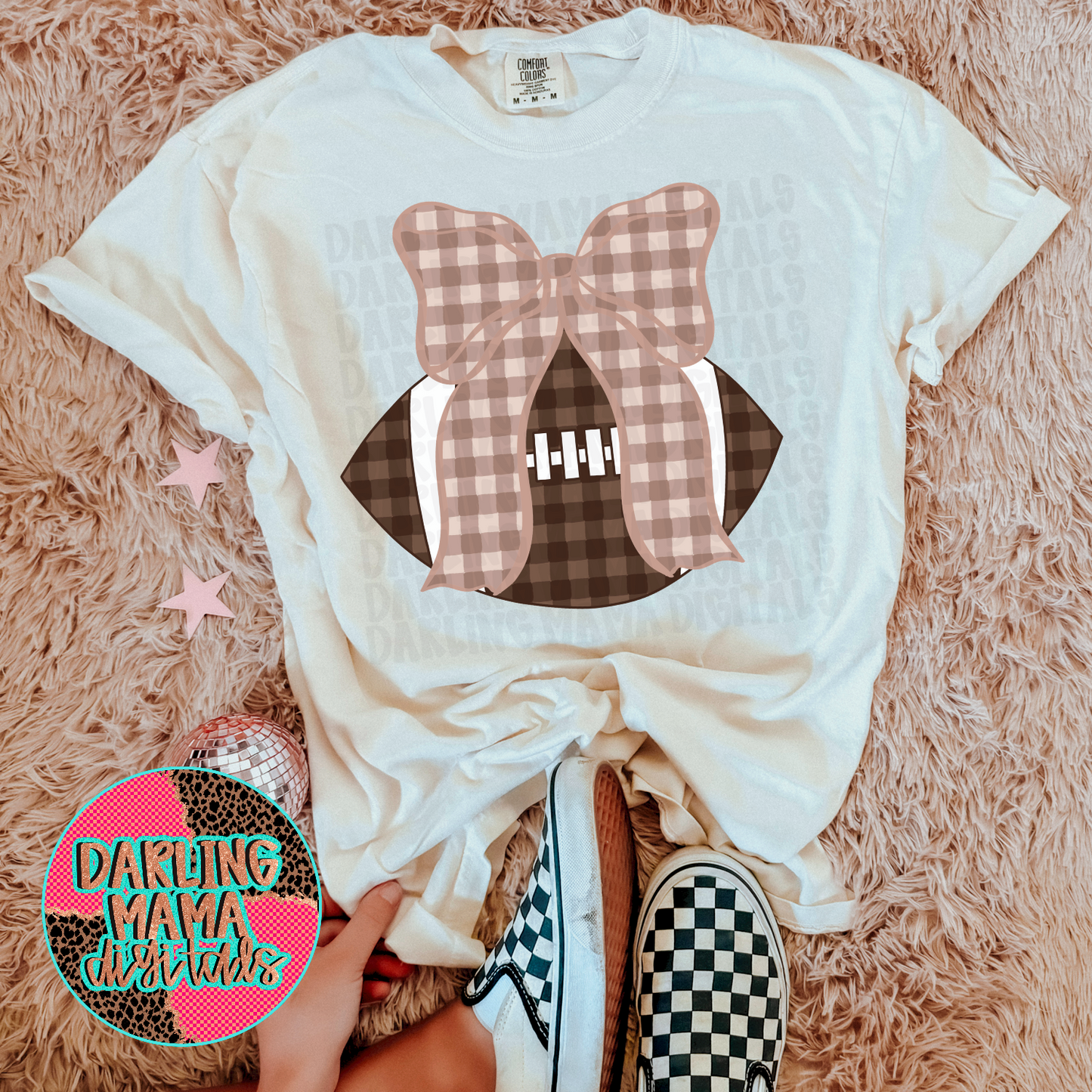 Brown Gingham Football