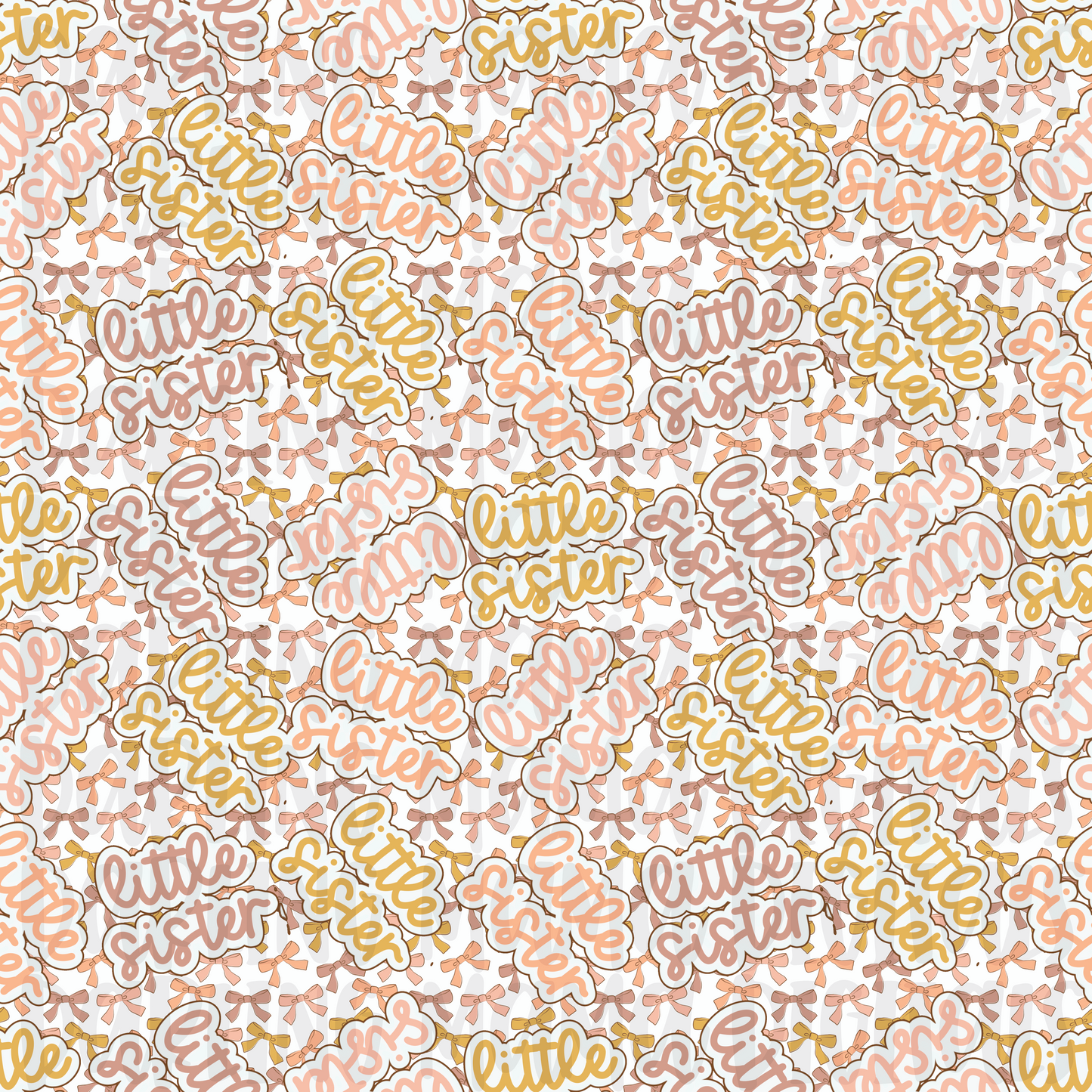Little Sister Bow Seamless File