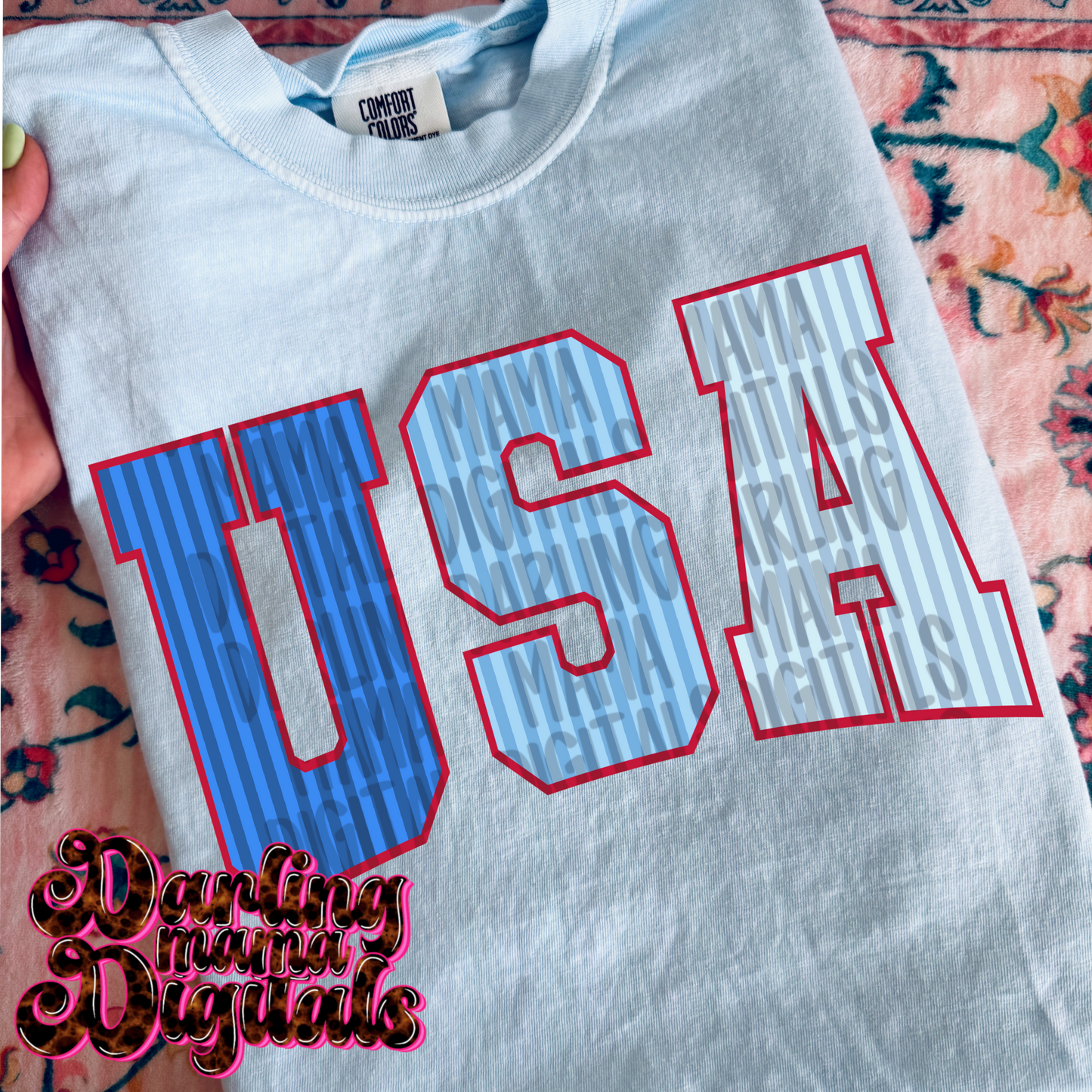 Blue striped USA