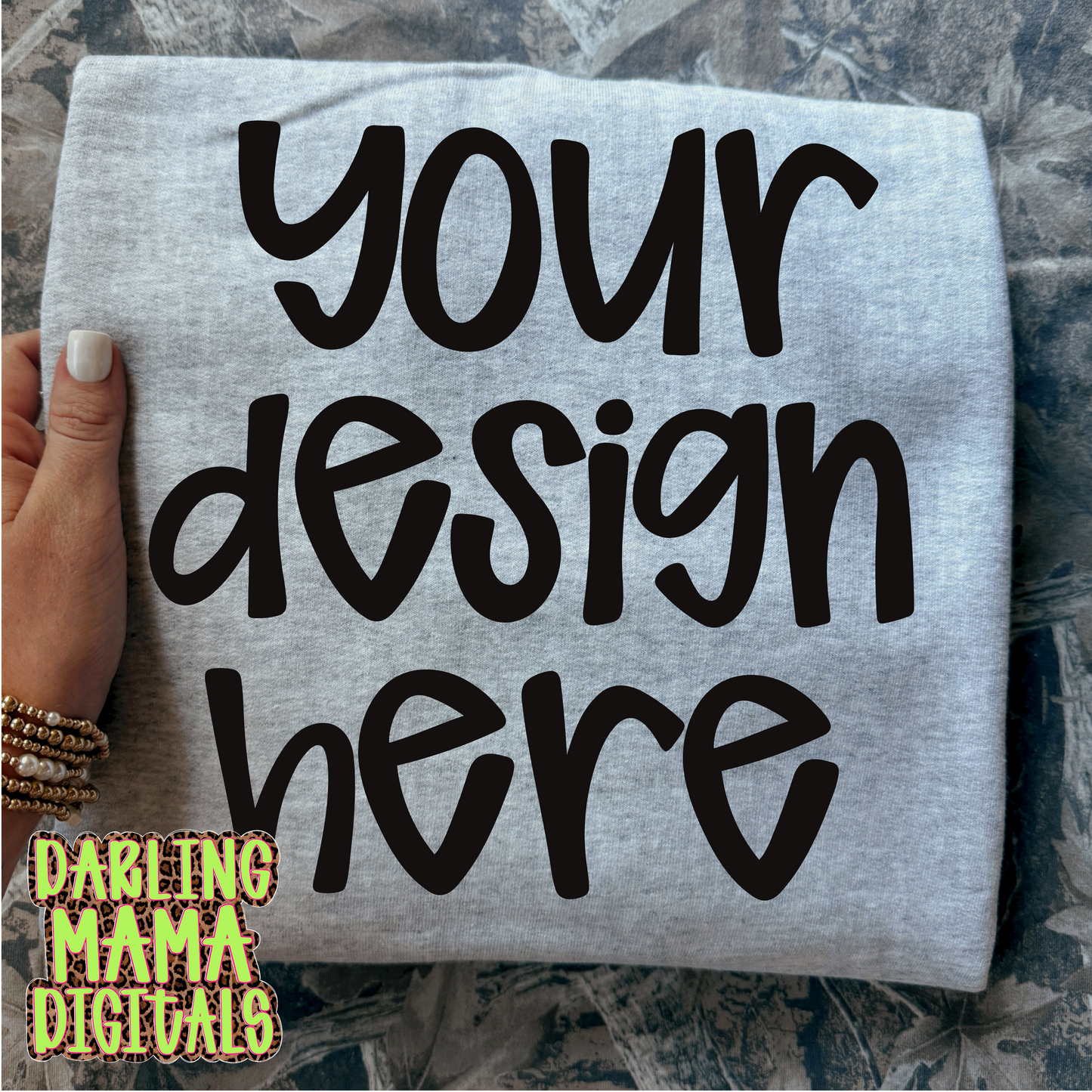 Flat lay ash grey camo background