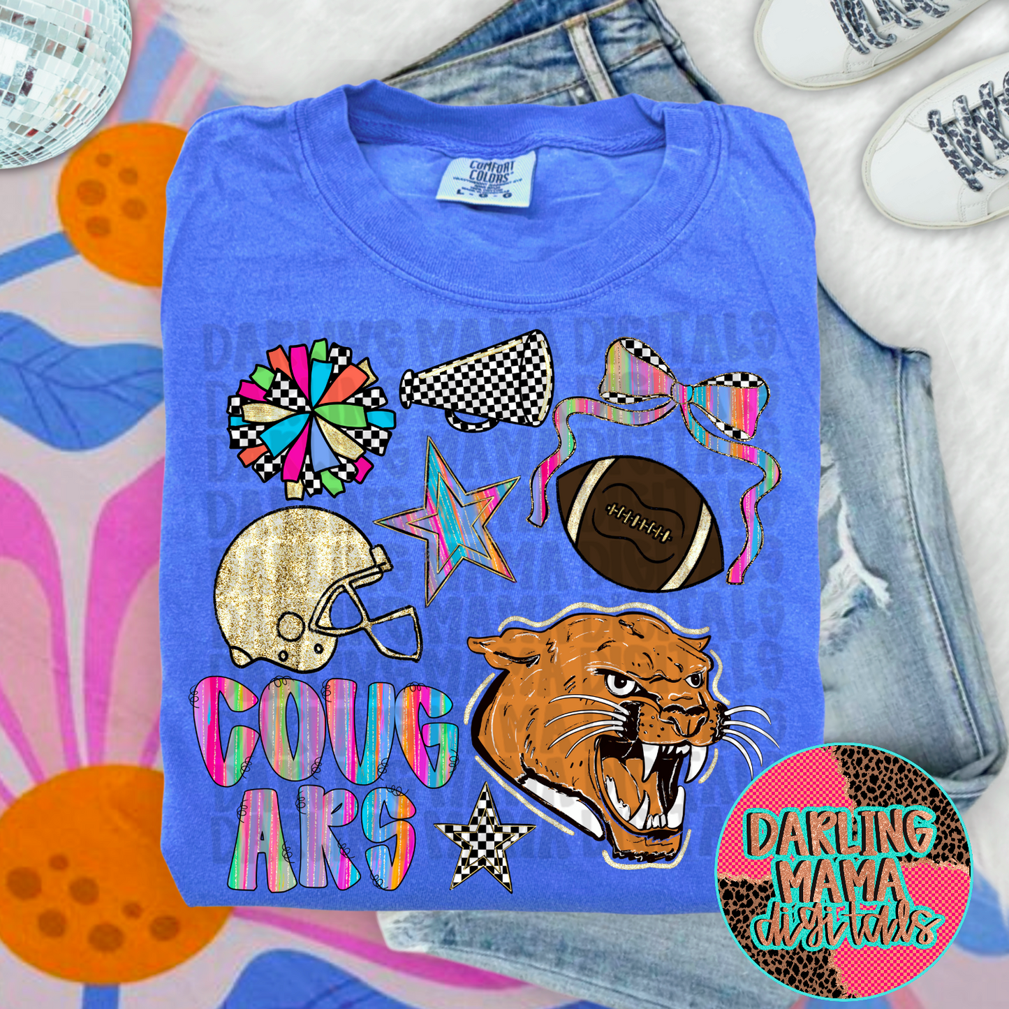 Cougars Rainbow Streak Collage