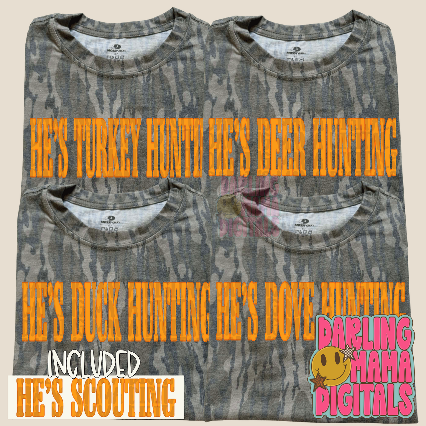 Orange he’s … hunting bundle of 5
