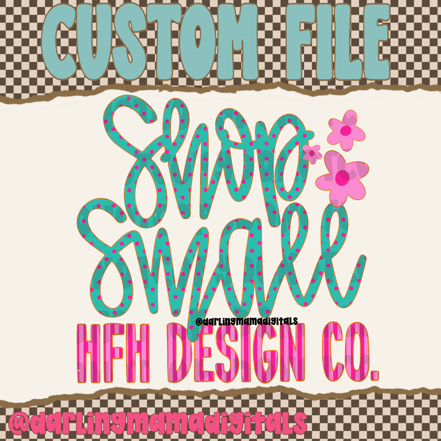 Custom shop small flowers