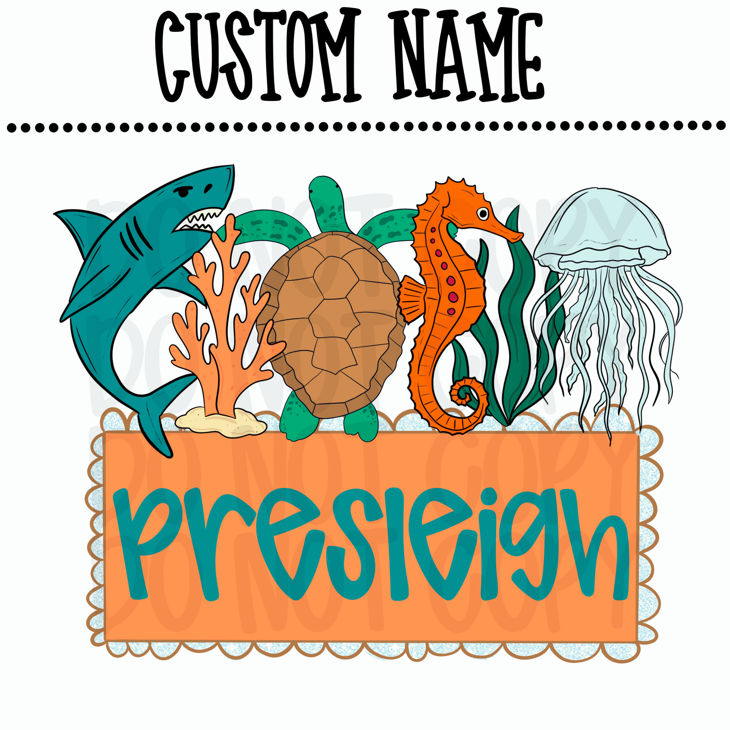 Custom girl aquarium name