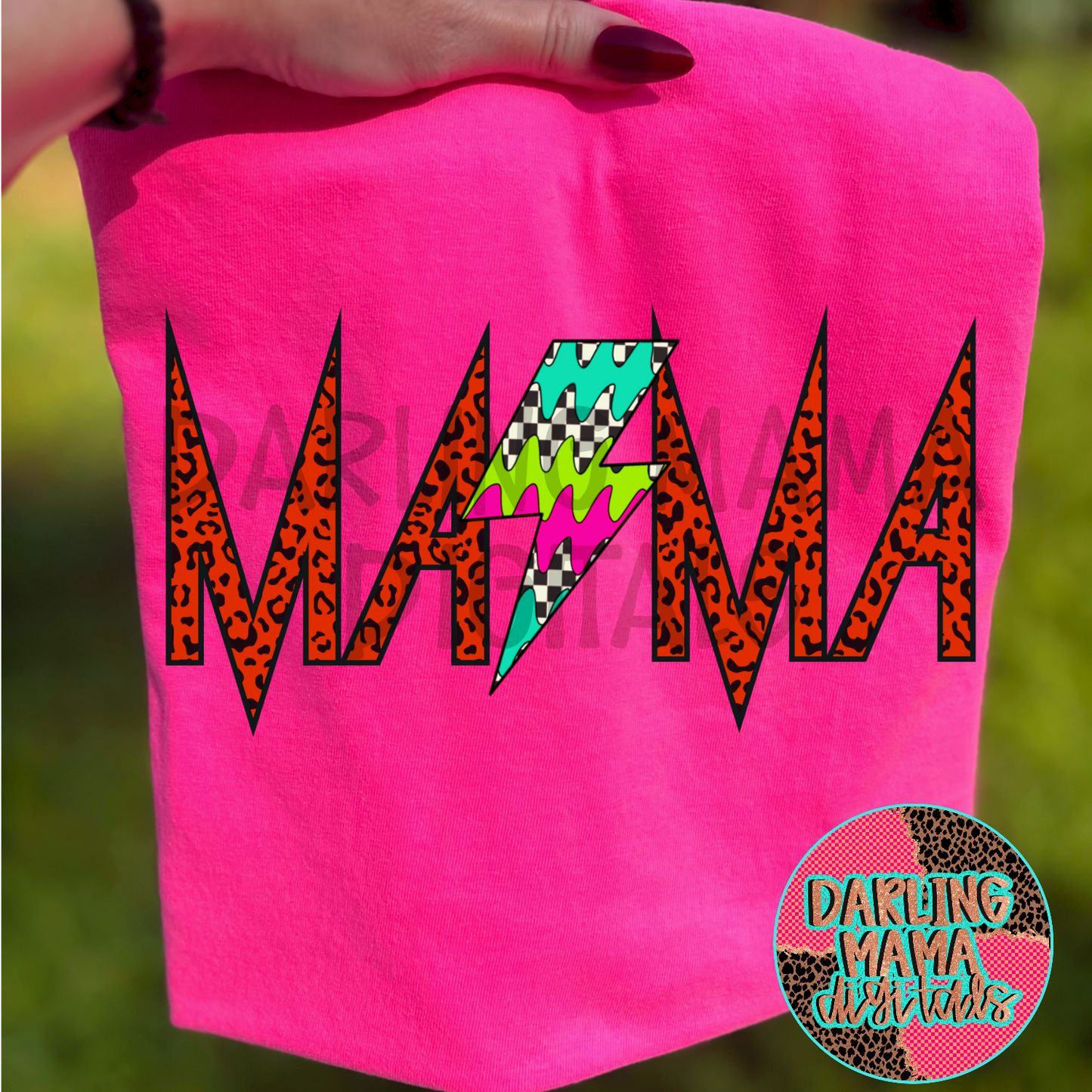 Cheetah Mama lightening bolt