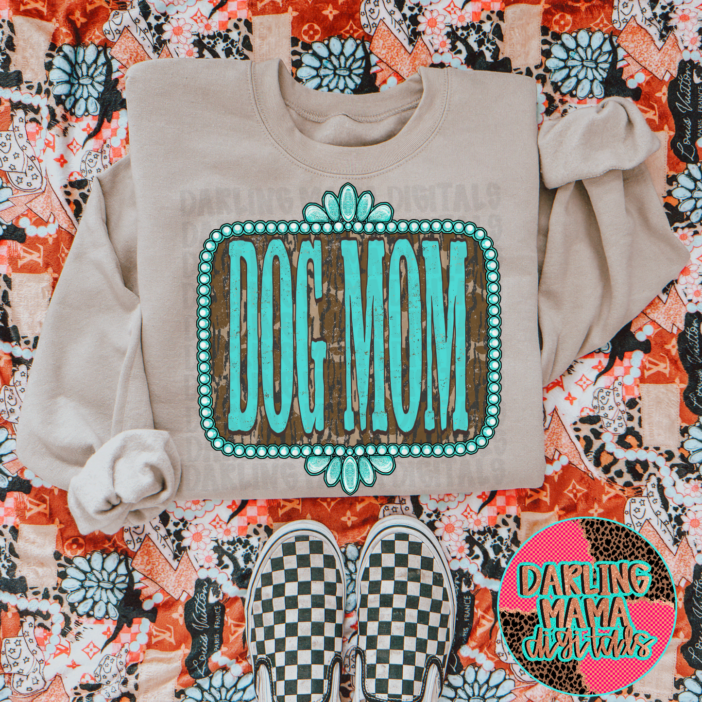 Bottomland Camo Dog Mom Frame