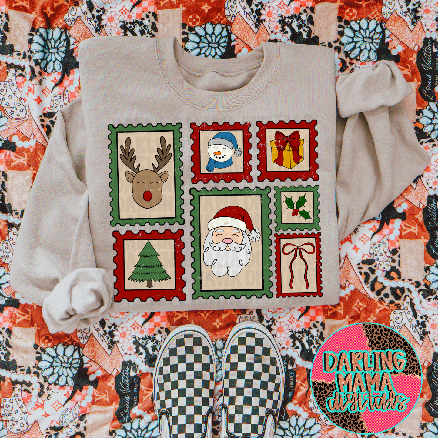 Christmas Post Stamps