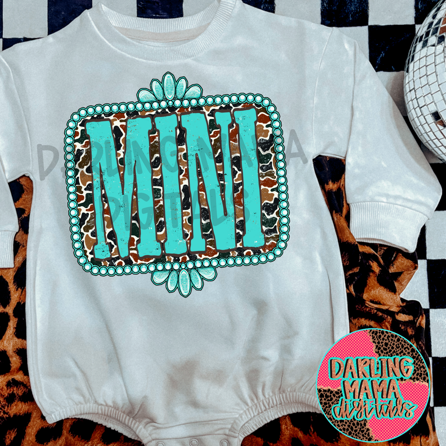 Dark Duck Camo Western Frame Mini