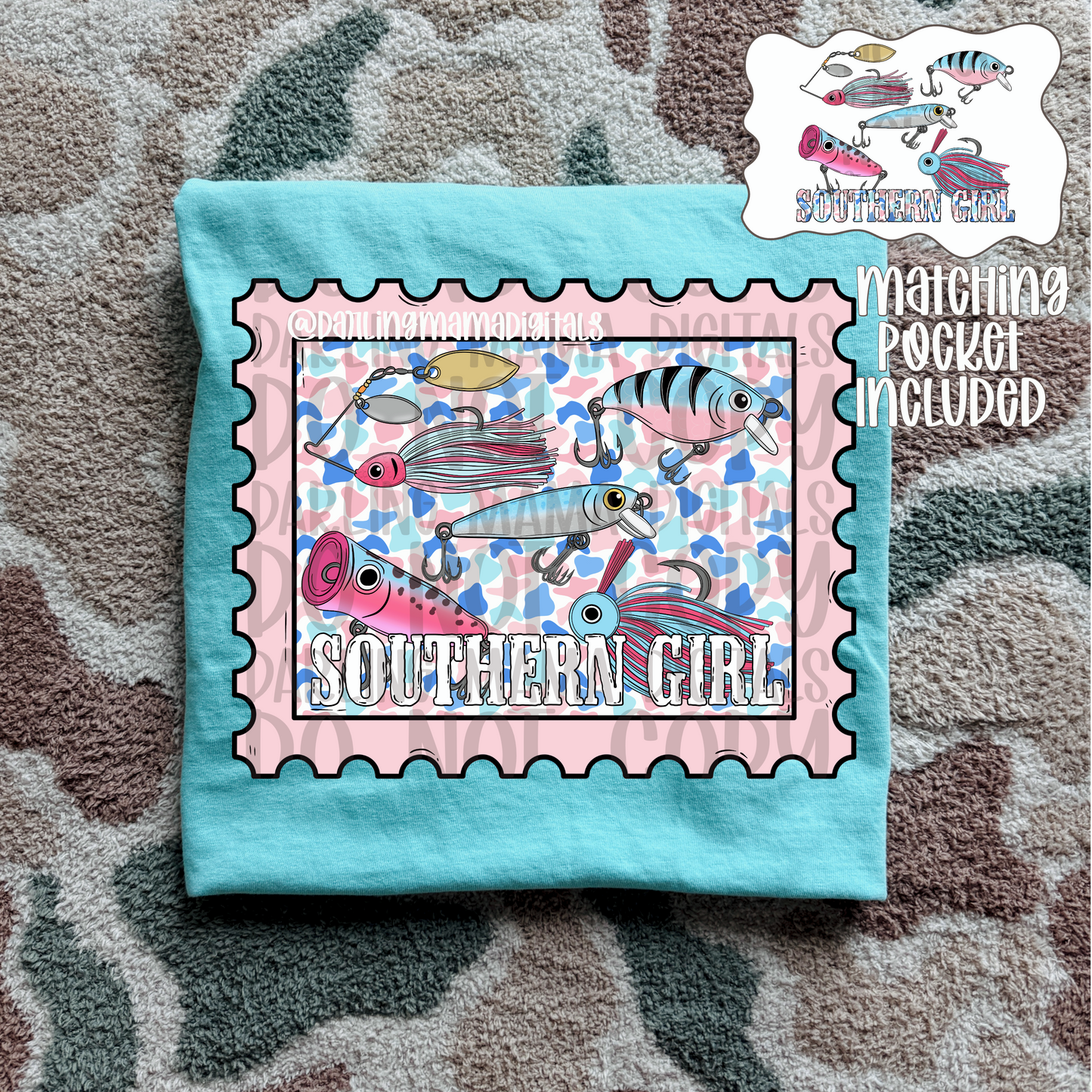 Southern girl fishing baits