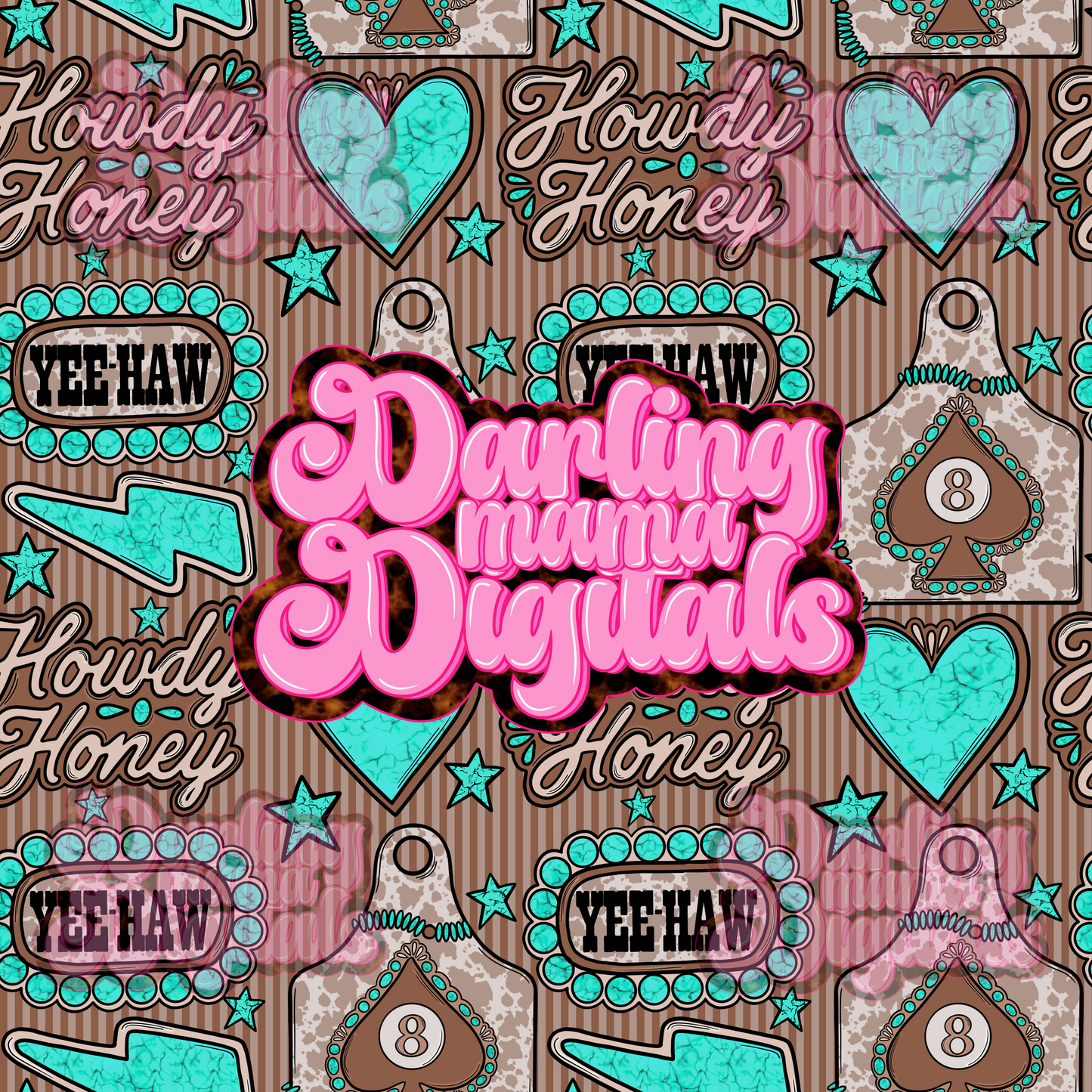 Howdy honey western Seamless