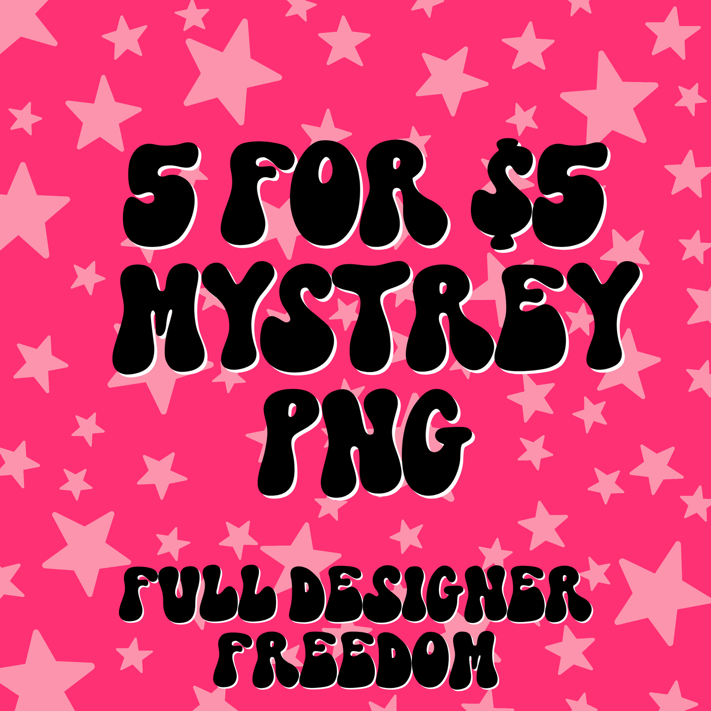 5 for $5 mystery png files designer freedom