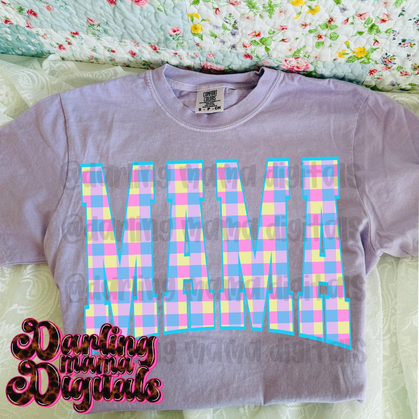 Pastel Checkered Mama