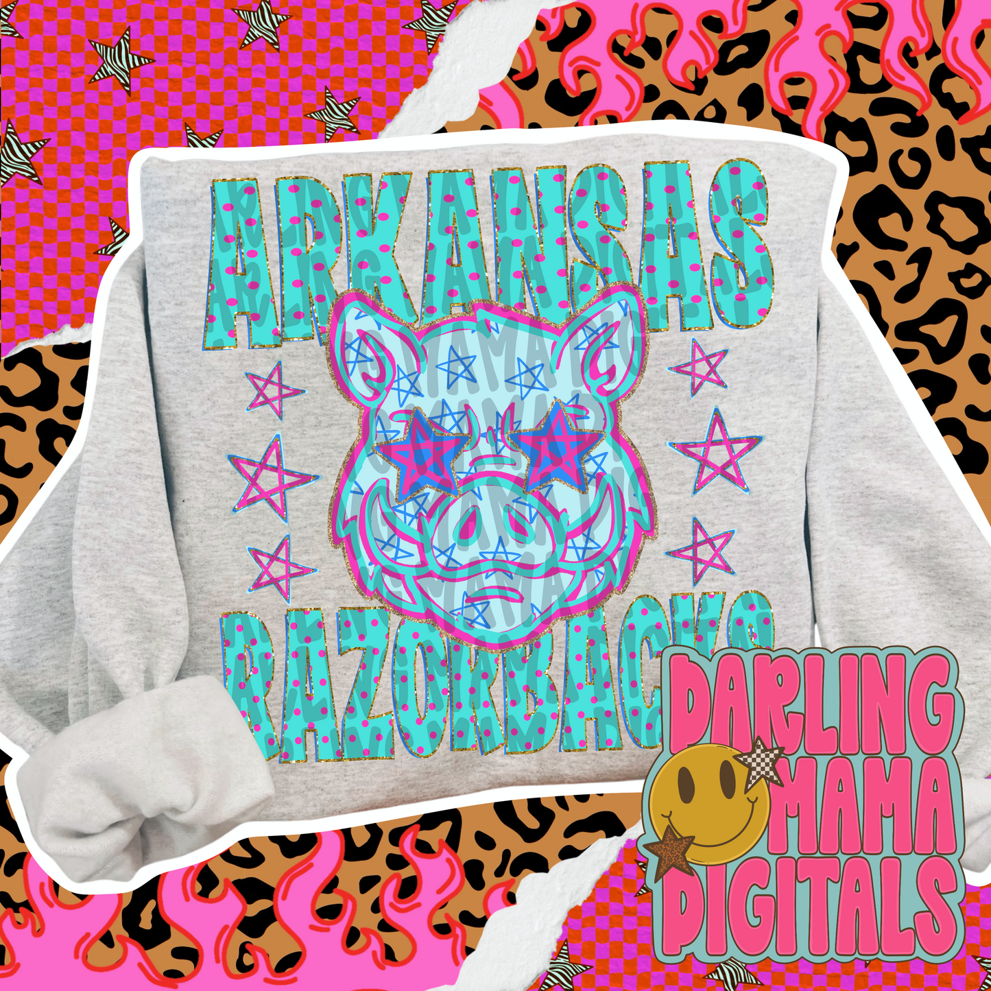 Polka dot AR r*zorbacks