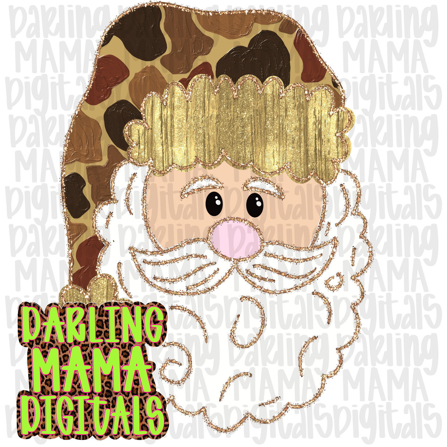 EXTREMELY LIMITED realistic paint duck camo Santa