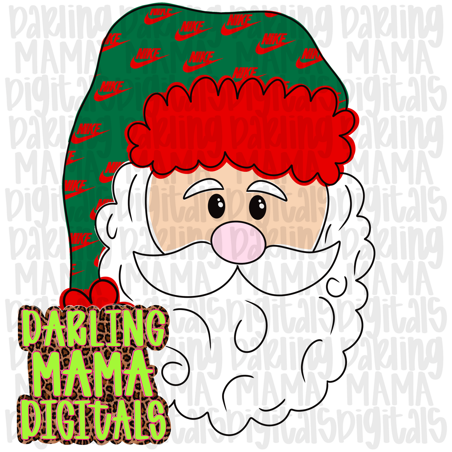 LIMITED red and green N*ke santa