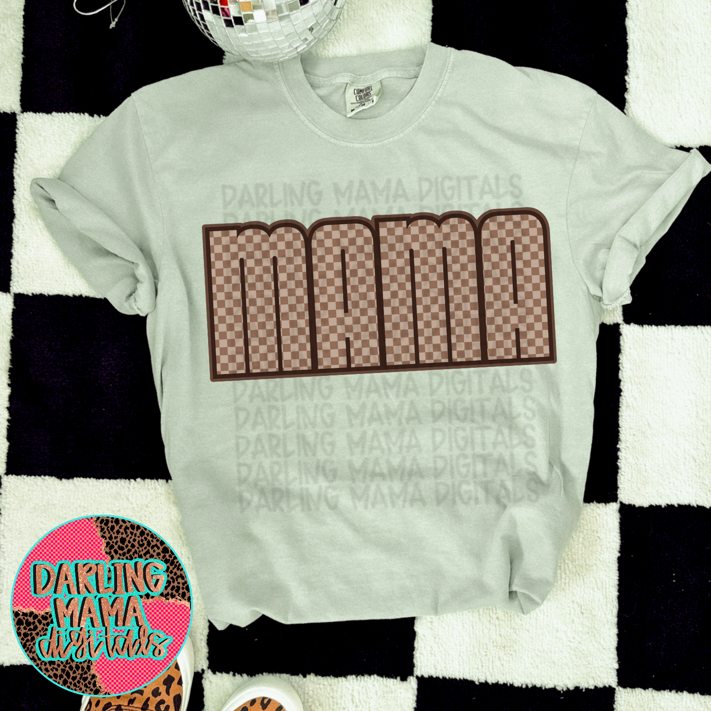 Brown Checkered Mama