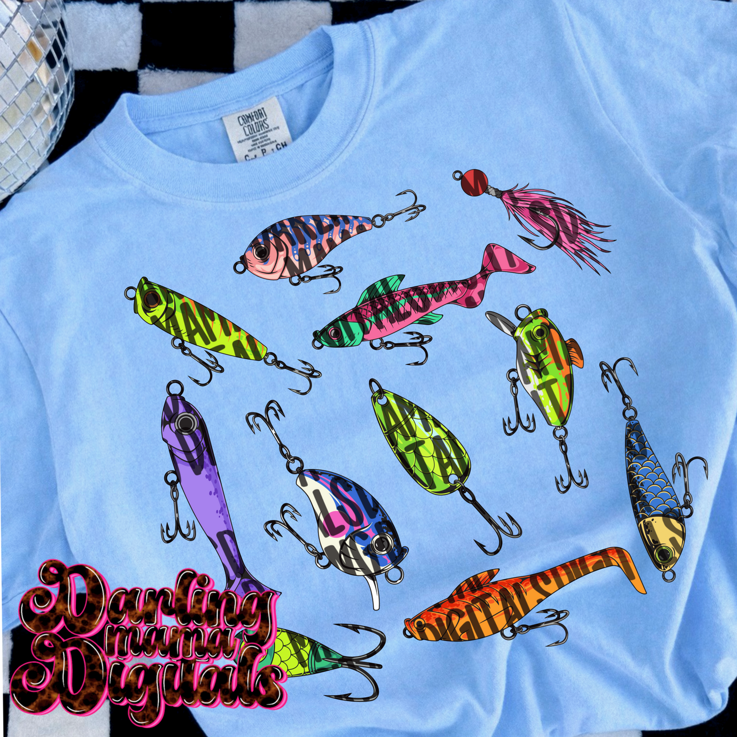 Fishing lure collage