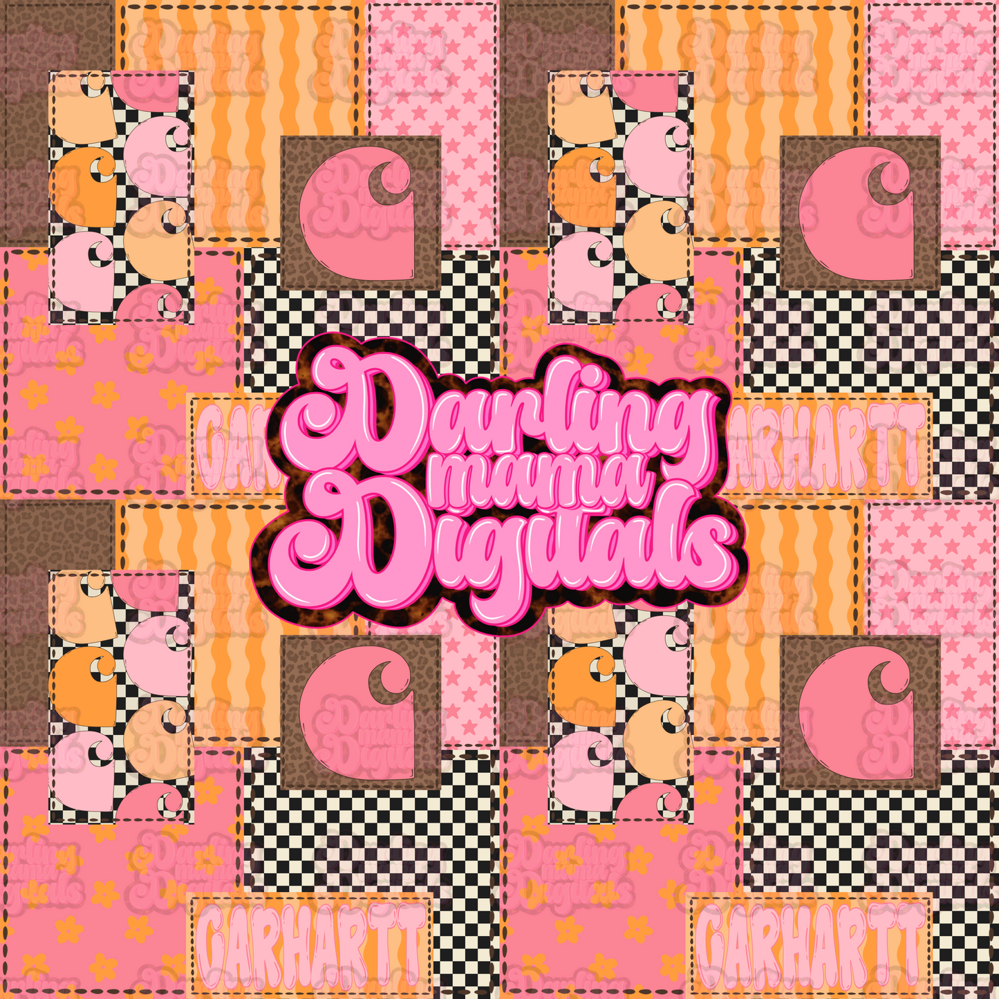 Cheetah Checkered CH patchwork