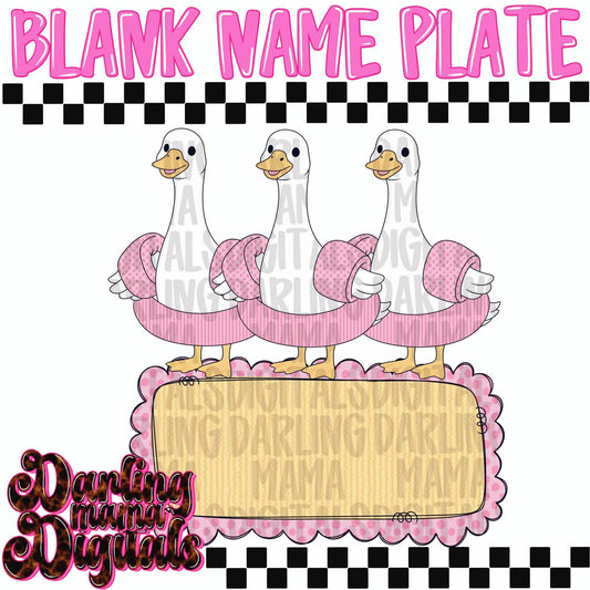 Summer swimming goose