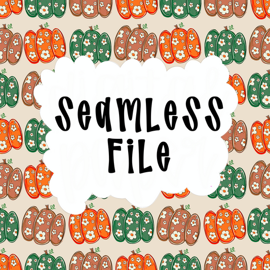 Fall pumpkin seamless
