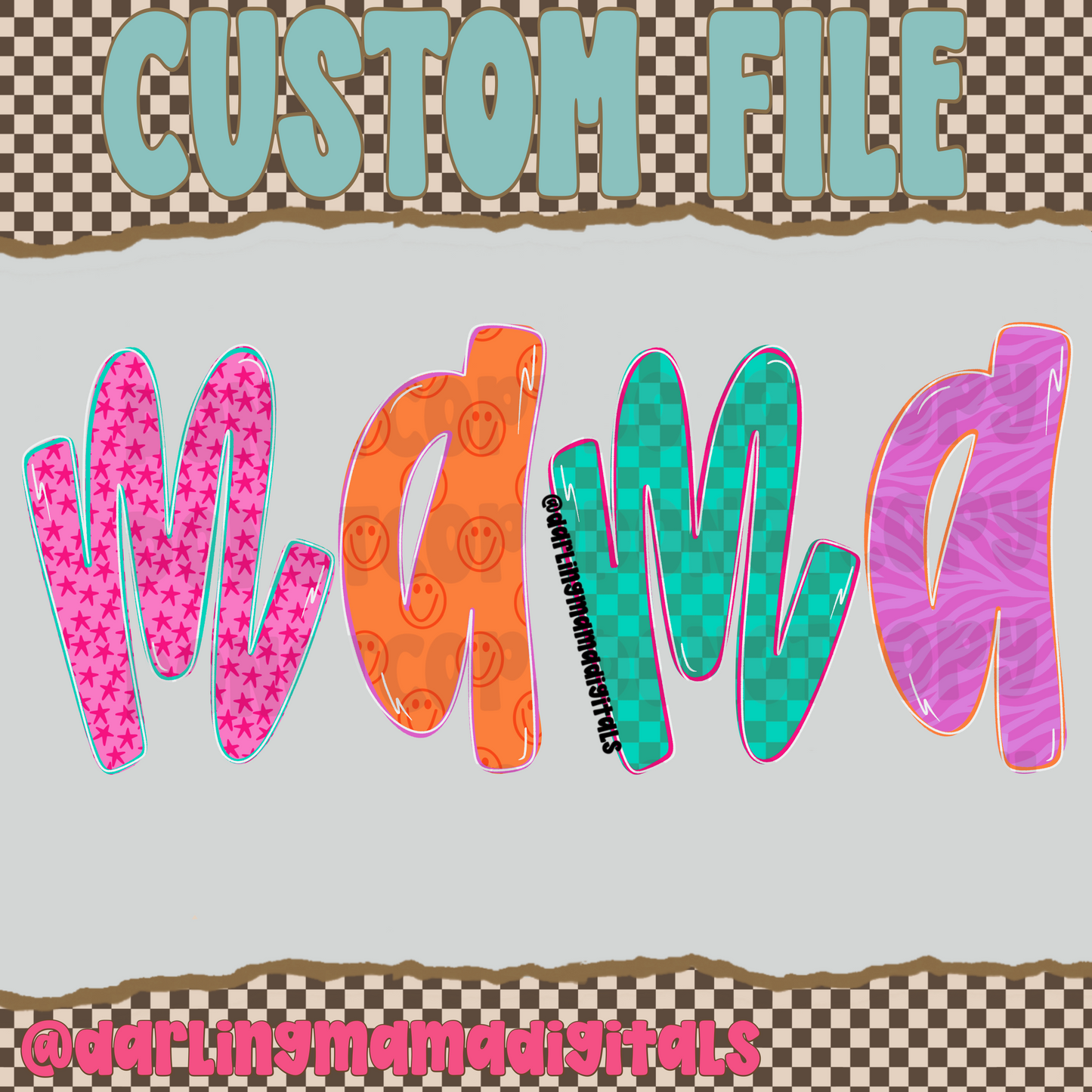 Custom funky letter name
