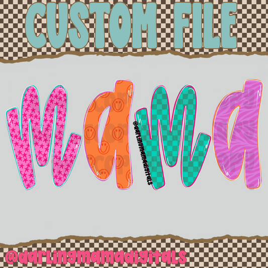 Custom funky letter name
