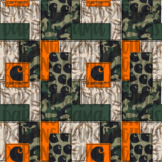 Boys Camo C*rh*rtt Patchwork Seamless File