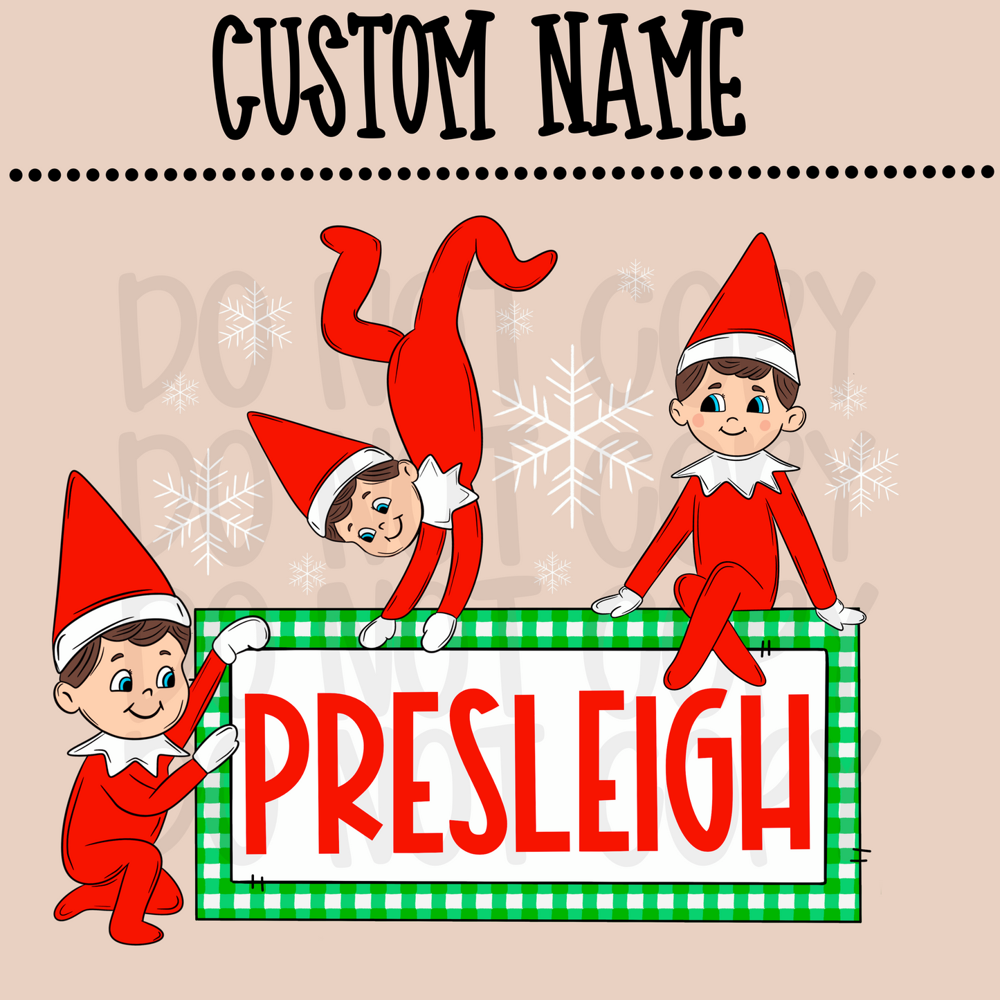 Custom Elf on the Sh*lf name