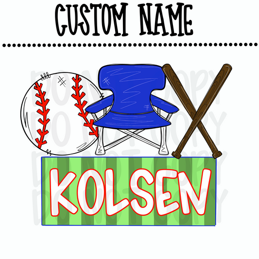 Custom Boy Baseball Name