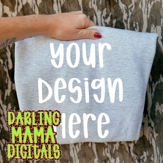 Gildan ash grey bottomland