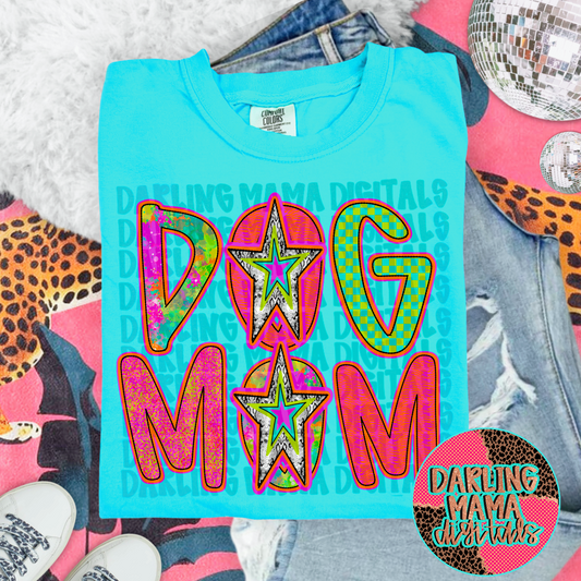 Dog Mom Snake Skin Star