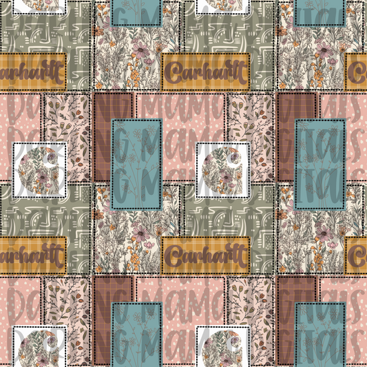 Wildflower C*rh*rtt Patchwork Seamless File
