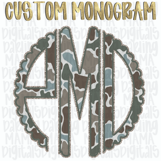 Duck Camo Monogram