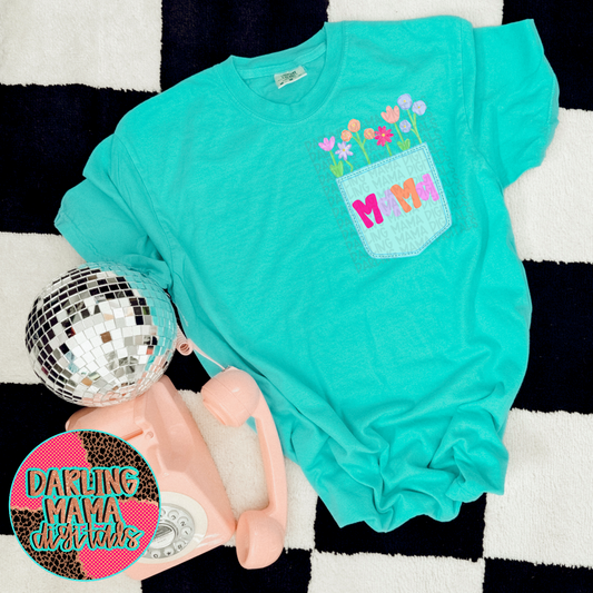 Hand Painted Faux Mama Pocket