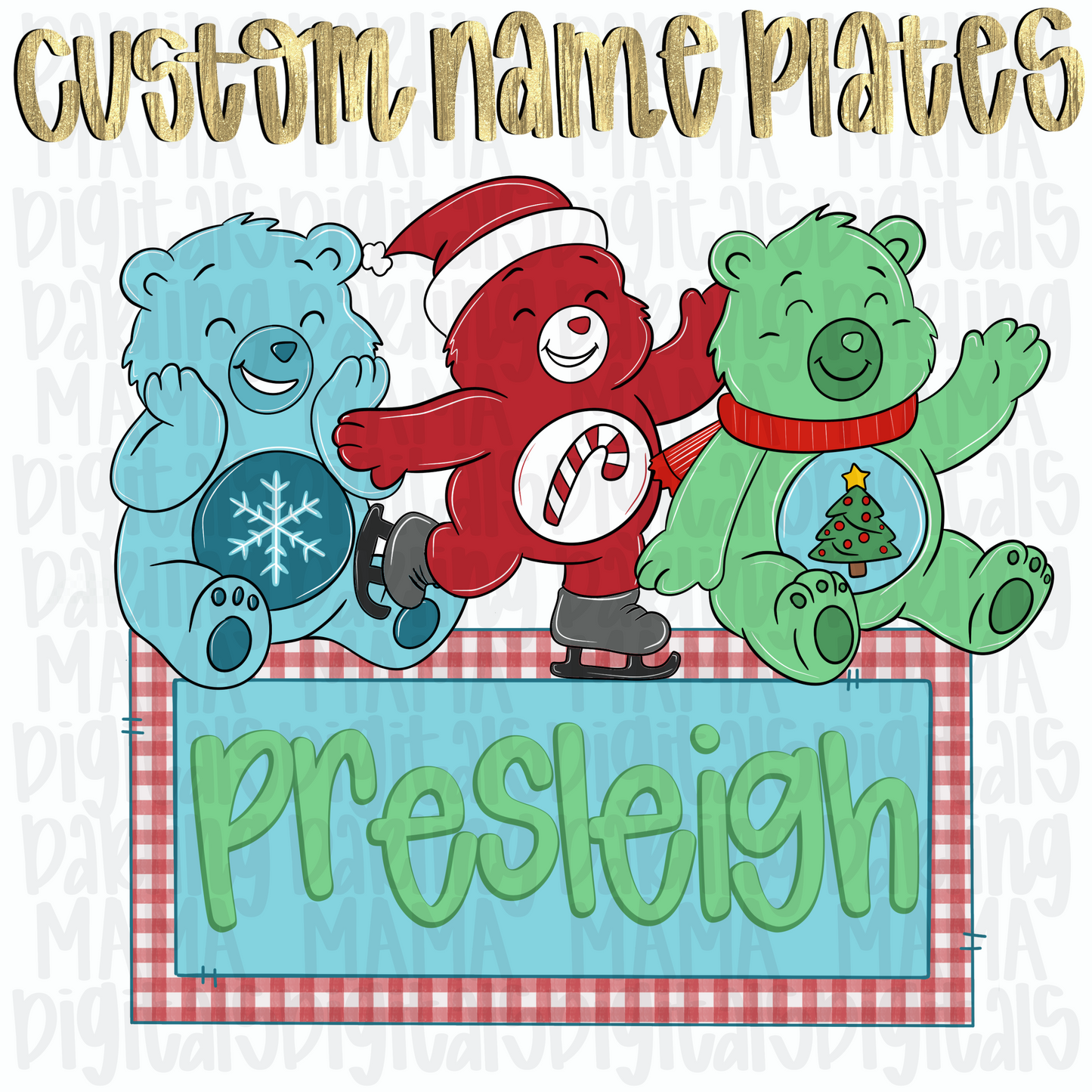 Custom Christmas bears