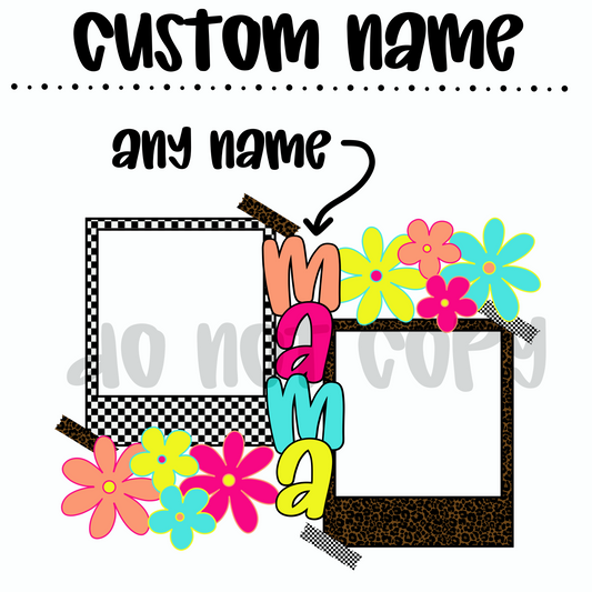 Polaroid Custom Name