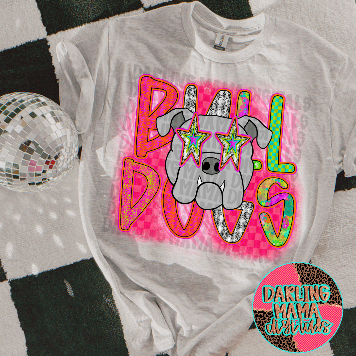 Preppy Back Splash Bulldogs