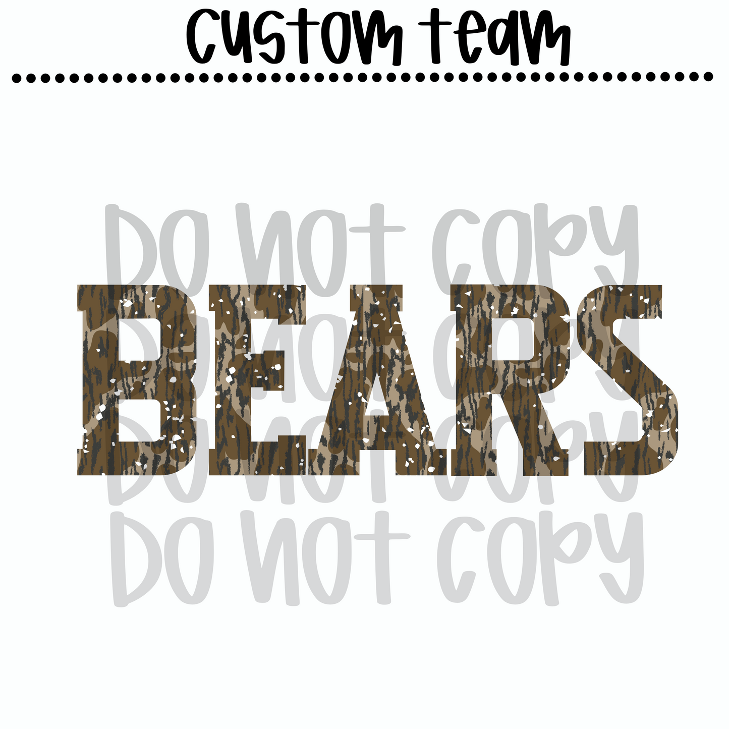 Custom Camo Team Name