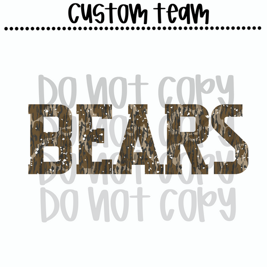 Custom Camo Team Name