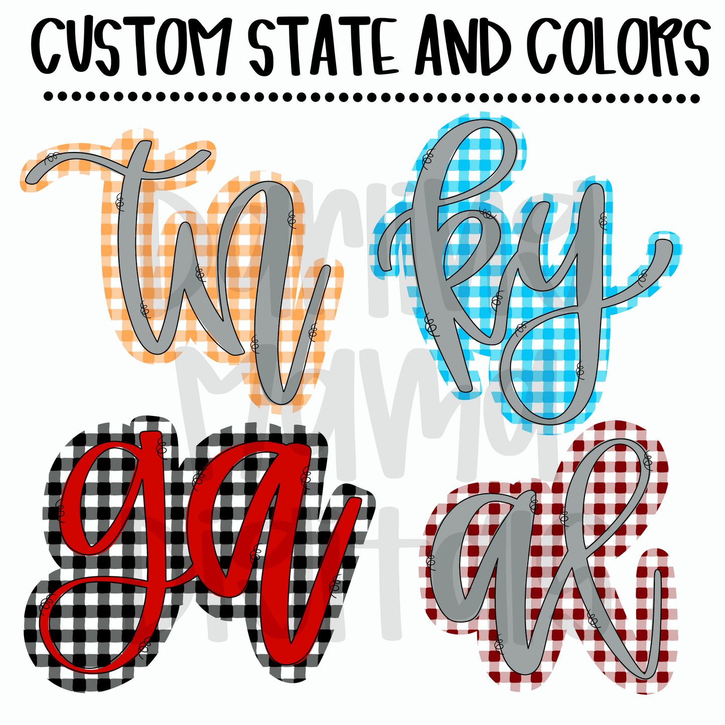 Custom Gingham State