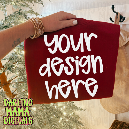 Garnet sweatshirt Christmas Tree & stocking