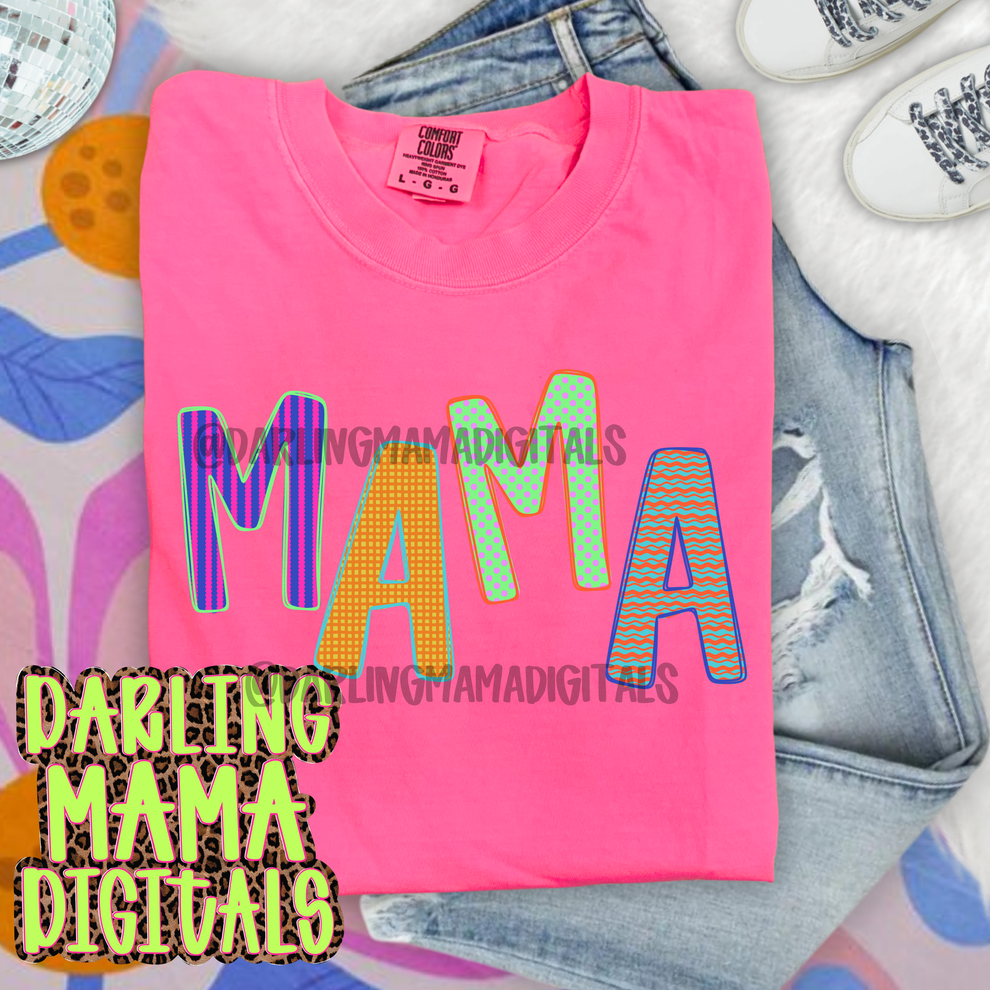Funky pattern mama – Darling Mama Digitals