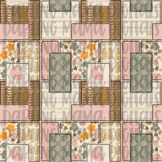 Boho C*rhartt Patchwork Seamless File