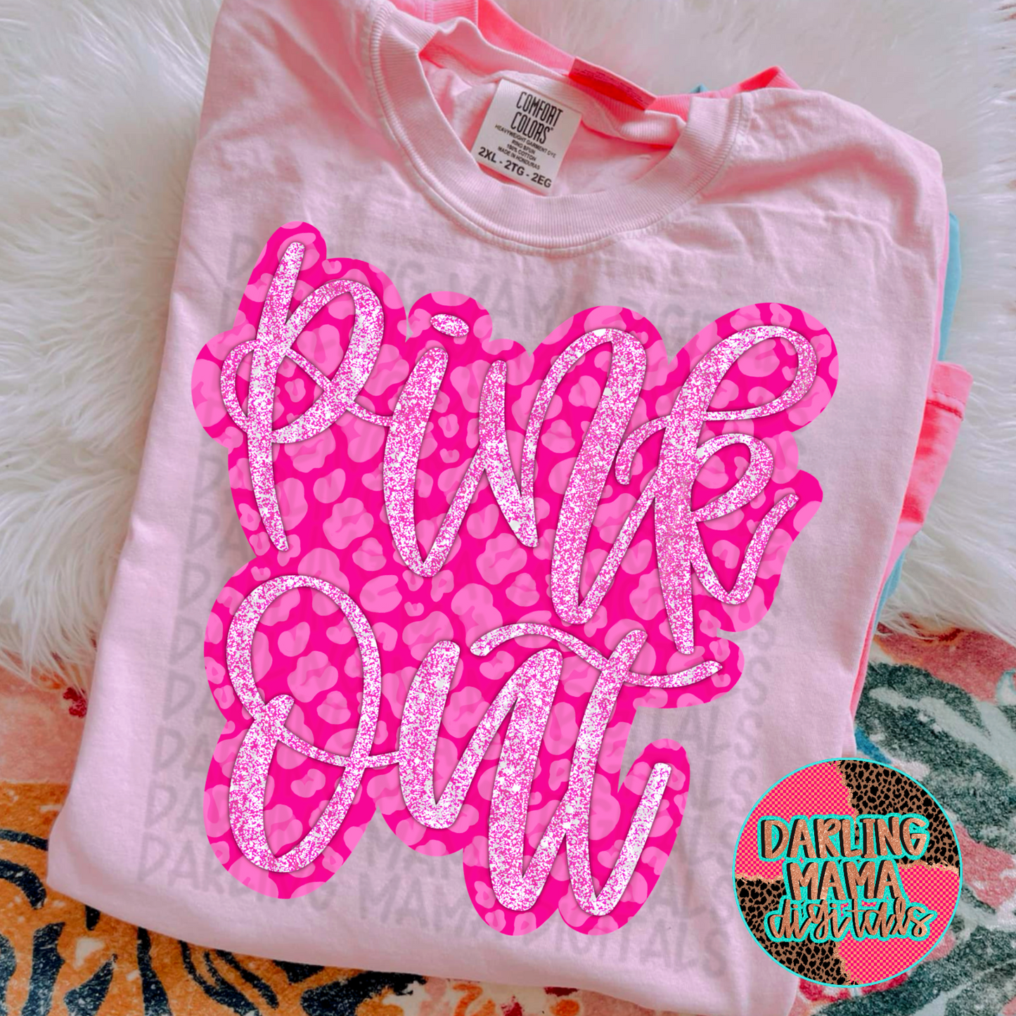 Glitter Cheetah pink out