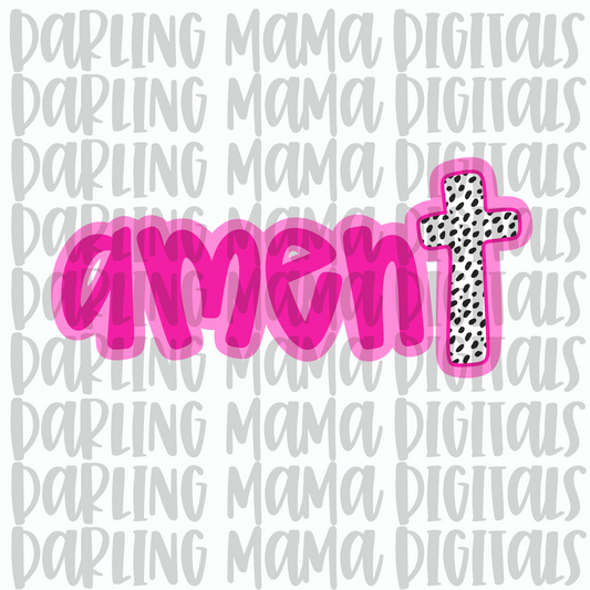 Pink Dalmatian Amen